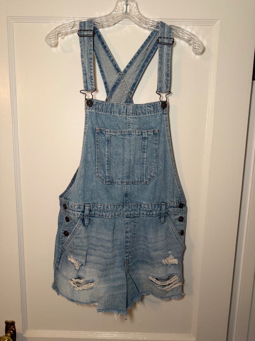 Abercrombie overall shorts